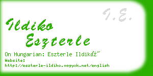 ildiko eszterle business card